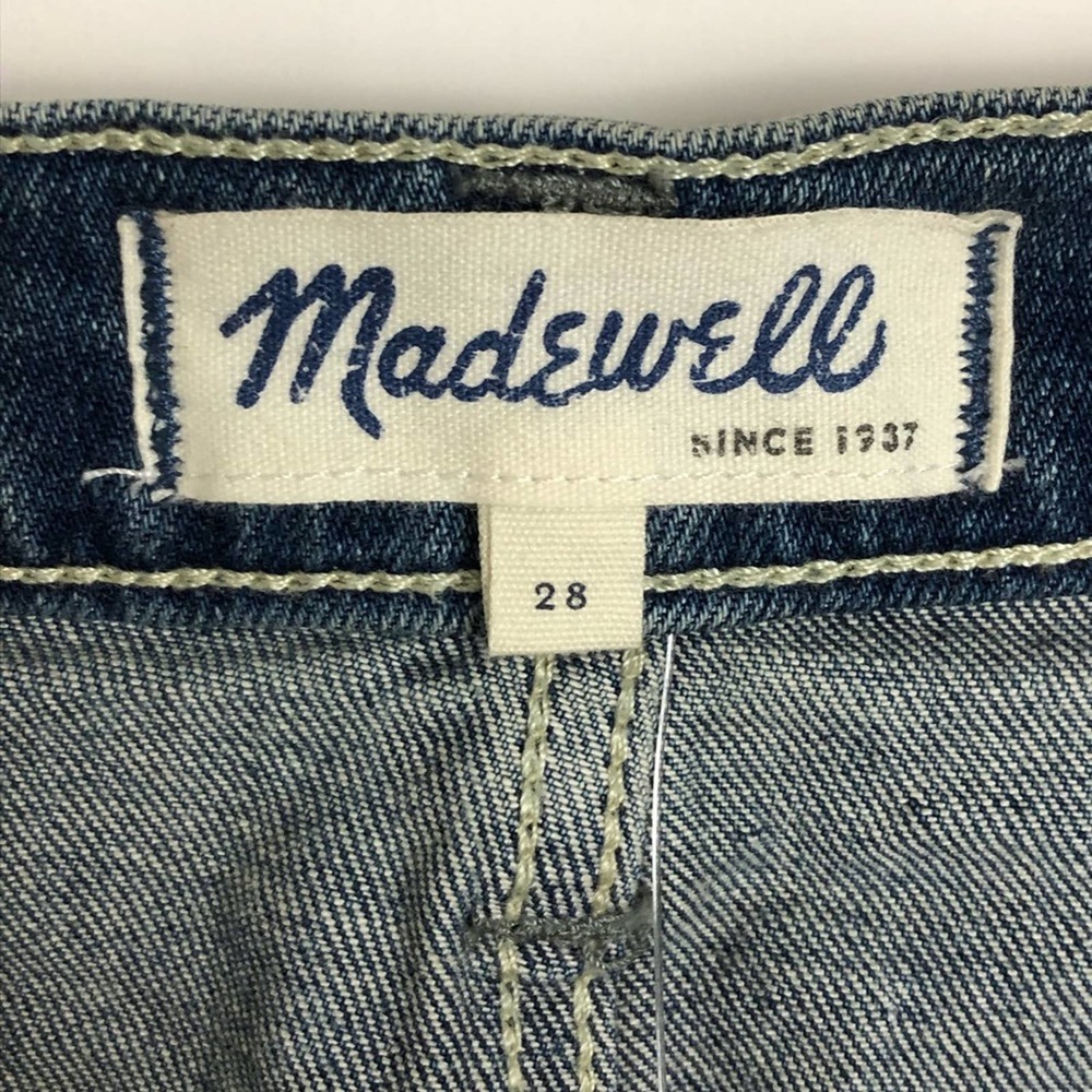 New Madewell Released Raw Edge Hem Denim Skirt B8647 Size 28 - Picture 5 of 7
